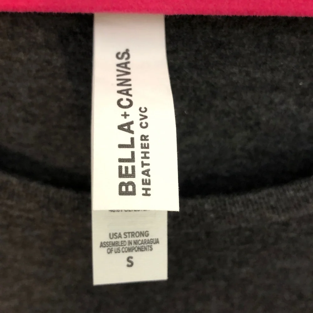 Bella Canvas Charcoal Tee with Fox Design - Picture 3 of 4